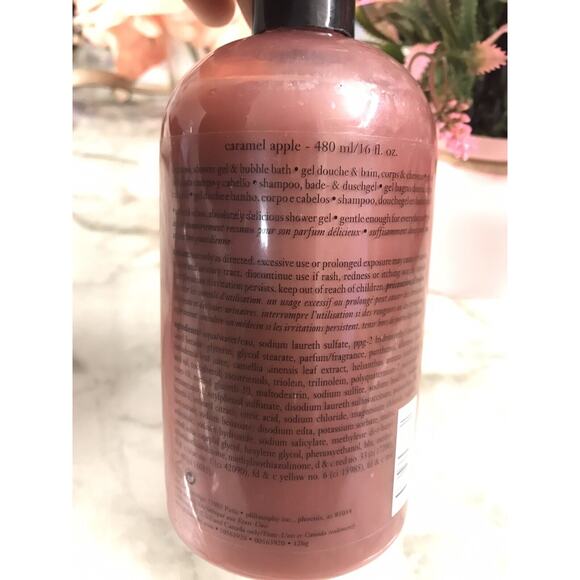 RARE Philosophy Caramel Apple Shower 3-1 SHAMPOO, SHOWE GEL, & BUBBLE BATH NEW - Picture 5 of 6